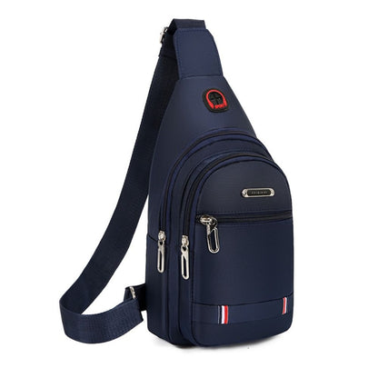 Casual Men Messenger Bag Oxford Cloth Crossbody Bag Shoulder Sling Chest USB Travel Bag 7