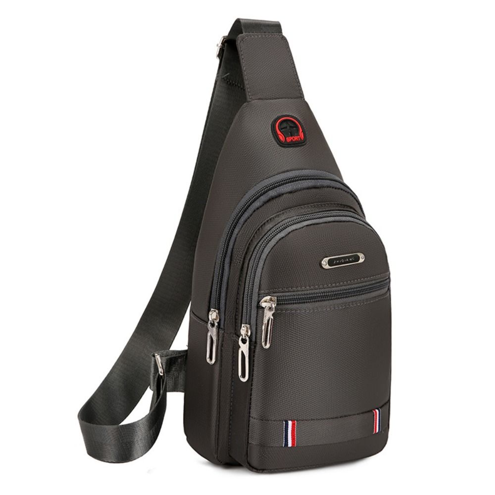 Casual Men Messenger Bag Oxford Cloth Crossbody Bag Shoulder Sling Chest USB Travel Bag 8