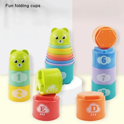 Hand Speed Competition Fold Cup Kid Brain Response Game Early Education Puzzle Child Stack Toy 1