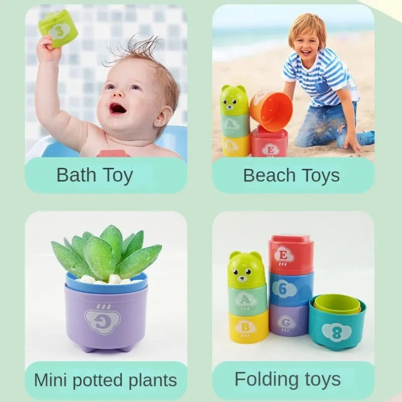 Hand Speed Competition Fold Cup Kid Brain Response Game Early Education Puzzle Child Stack Toy 3
