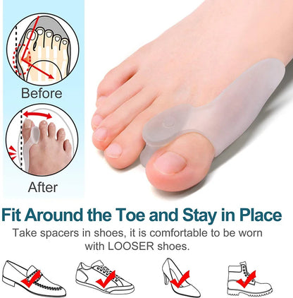 Soft Big Toe Corrector, Get Relief from Bunions for Long-term Comfort, Perfect for Night and Home Use