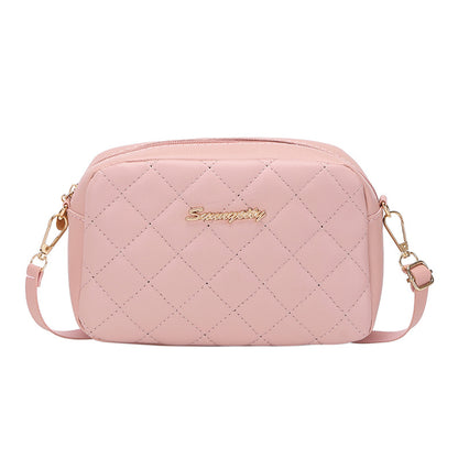 Lingge Embroidery Camera Female Shoulder Bag Fashion Tassel Small Messenger Bag Stylish Ladies Cros