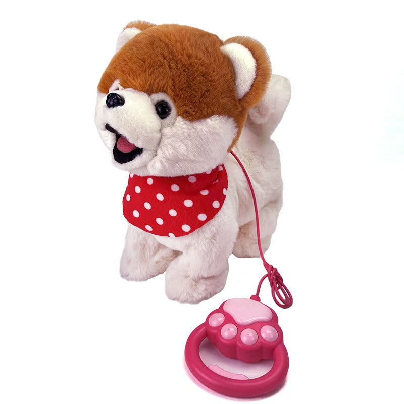 Interactive Robot Dog Sound Control Plush Puppy Toys Cat Lick Tongue Talk Bark Sing Music Animal Fo