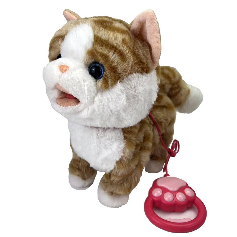 Interactive Robot Dog Sound Control Plush Puppy Toys Cat Lick Tongue Talk Bark Sing Music Animal Fo