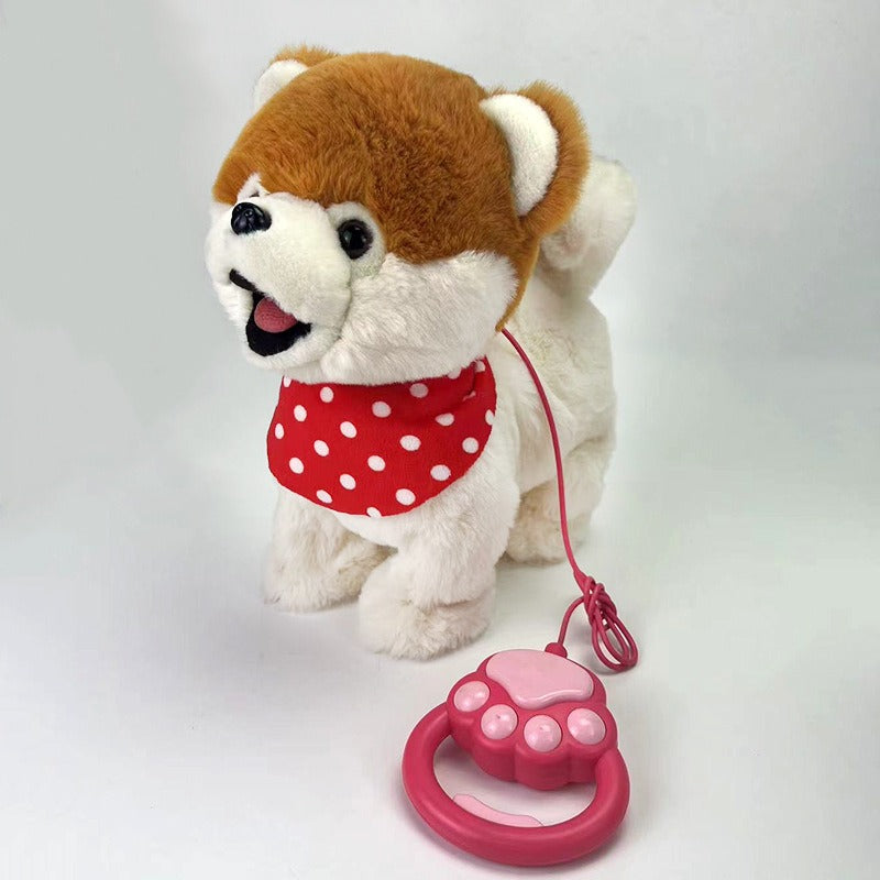 Interactive Robot Dog Sound Control Plush Puppy Toys Cat Lick Tongue Talk Bark Sing Music Animal Fo