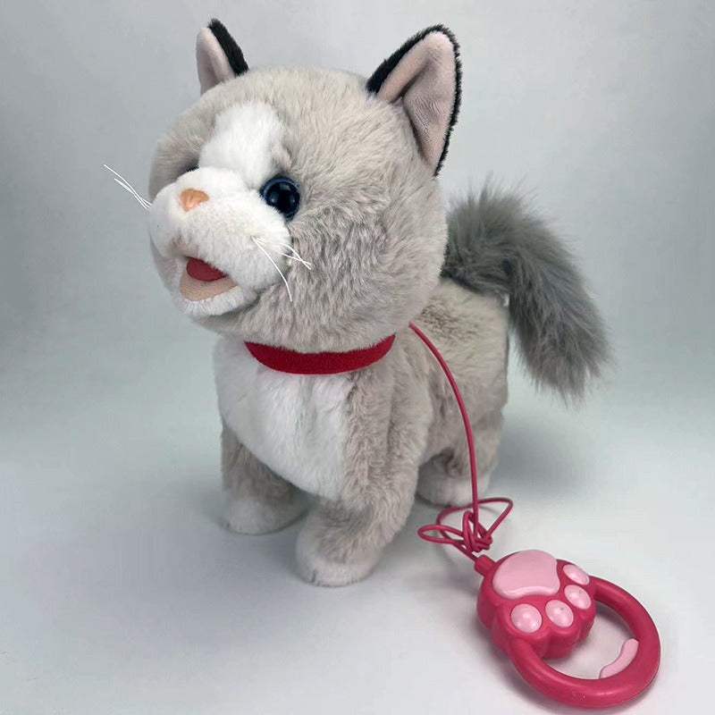 Interactive Robot Dog Sound Control Plush Puppy Toys Cat Lick Tongue Talk Bark Sing Music Animal Fo