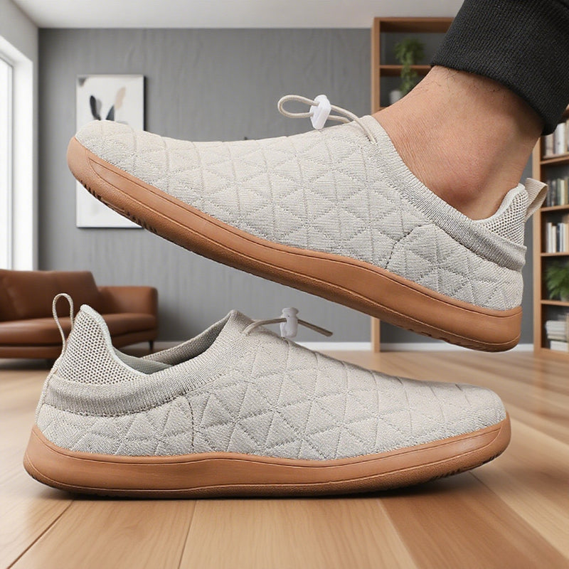 Wide Barefoot Shoes For Men Breathable Knitted Mesh Walking Sneakers Zero Drop Casual Sneakers 2