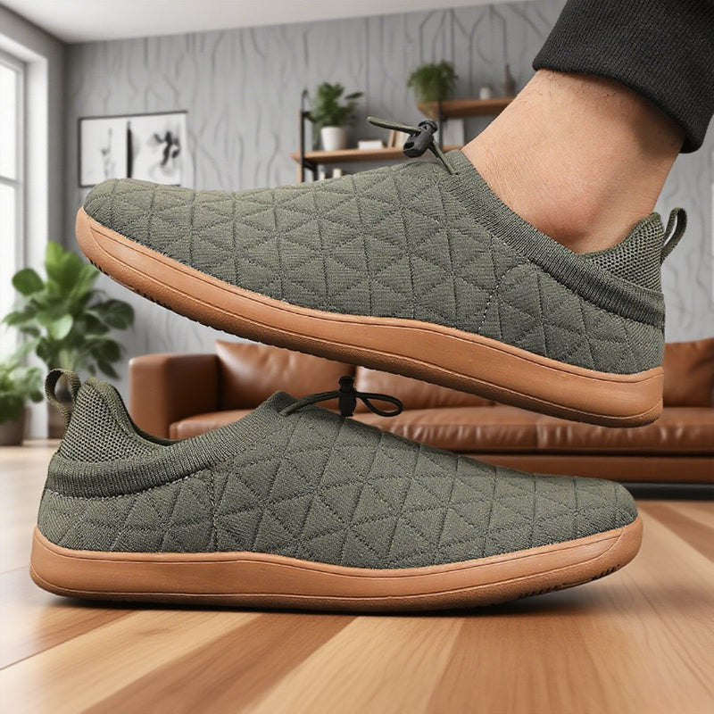 Wide Barefoot Shoes For Men Breathable Knitted Mesh Walking Sneakers Zero Drop Casual Sneakers 5