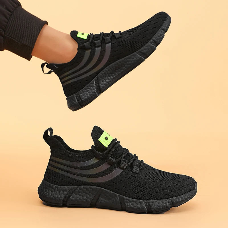 Summer Mesh Mens Running Shoes Comfortable Lightweight Fashionable Outdoor Tennis Sneakers Versatile Breathable Balance