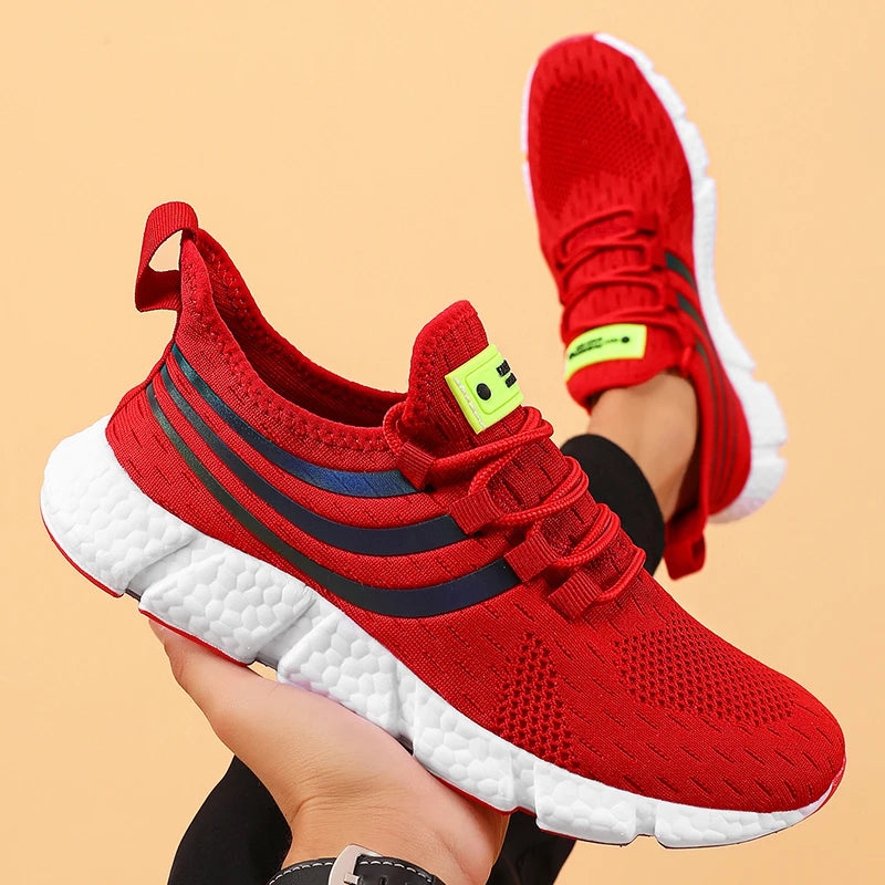 Summer Mesh Mens Running Shoes Comfortable Lightweight Fashionable Outdoor Tennis Sneakers Versatile Breathable Balance