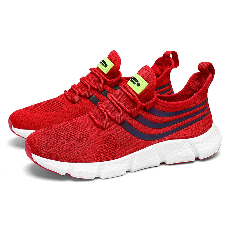Summer Mesh Mens Running Shoes Comfortable Lightweight Fashionable Outdoor Tennis Sneakers Versatile Breathable Balance