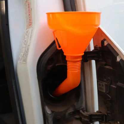 Refueling Funnel with Filter, Motorcycle Gasoline Oil Funnel, Long Mouth Car Repair Tools
