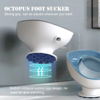 Bathroom Soap Dishes Holder With Self Draining Soap Box Super Suction Soap Container For Bathroom A 1