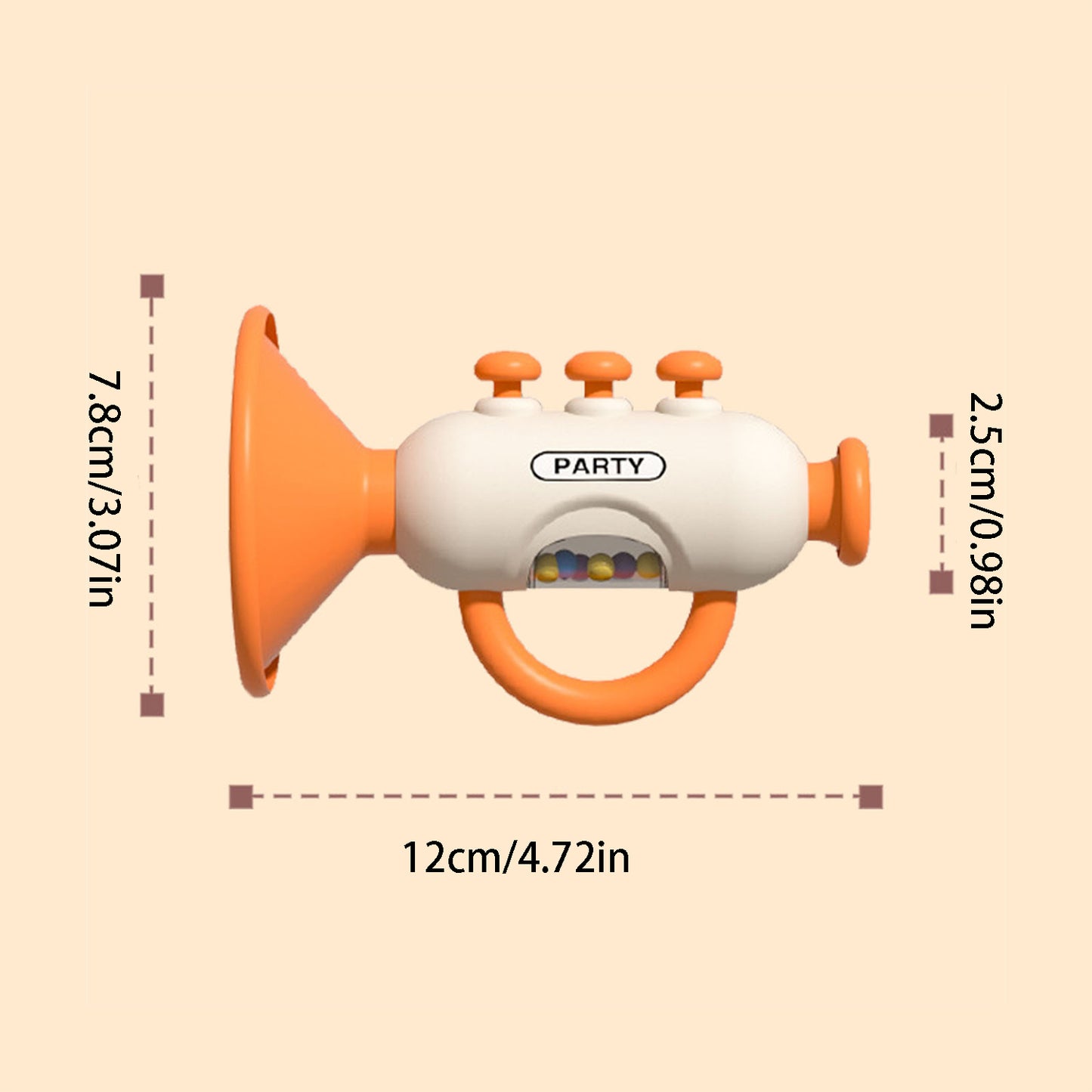 Mini Trumpet Toy For Children Baby Whistle Instrument Play Harmonicas For Early Education 5