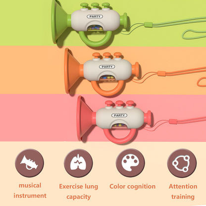 Mini Trumpet Toy For Children Baby Whistle Instrument Play Harmonicas For Early Education 2