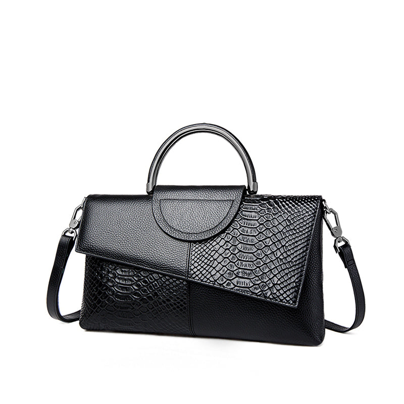 Fashionable PU Synthetic Leather Crossbody Bag Casual Dinner Wedding Alligator Pattern Shoulder Han 5