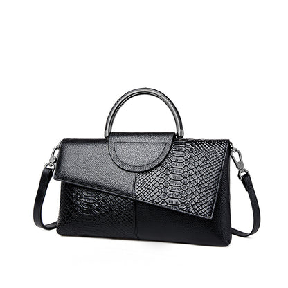 Fashionable PU Synthetic Leather Crossbody Bag Casual Dinner Wedding Alligator Pattern Shoulder Han 5