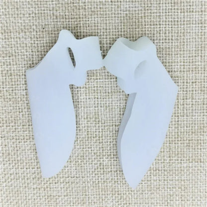 Silicone Gel Two Hole Toe Separator Thumb Valgus Protector Hallux Valgus Guard Bunion Adjuster For  2