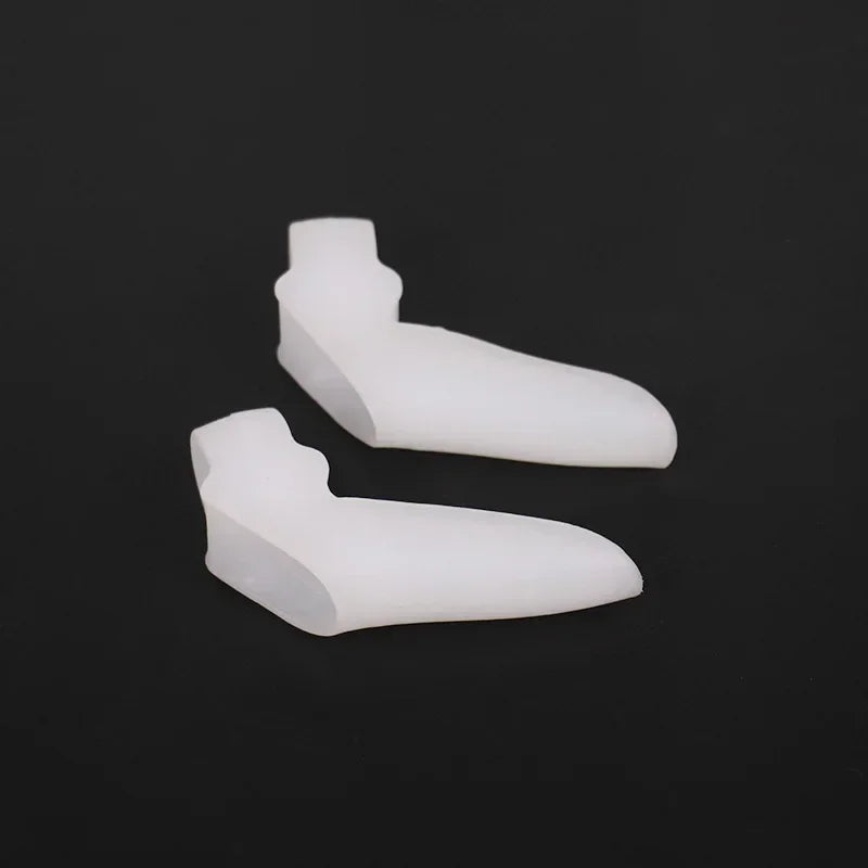 Silicone Gel Two Hole Toe Separator Thumb Valgus Protector Hallux Valgus Guard Bunion Adjuster For  5