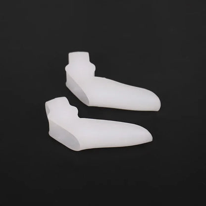 Silicone Gel Two Hole Toe Separator Thumb Valgus Protector Hallux Valgus Guard Bunion Adjuster For  5