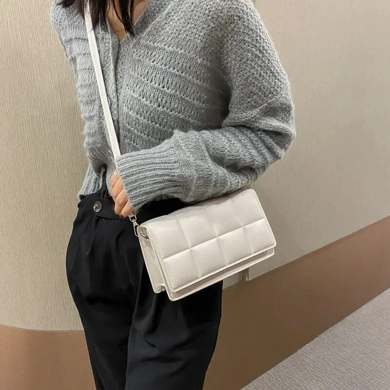 Classic Handle Handbag Women Small PU Leather Crossbody Bag Fashion Designer Shoulder Bag 5