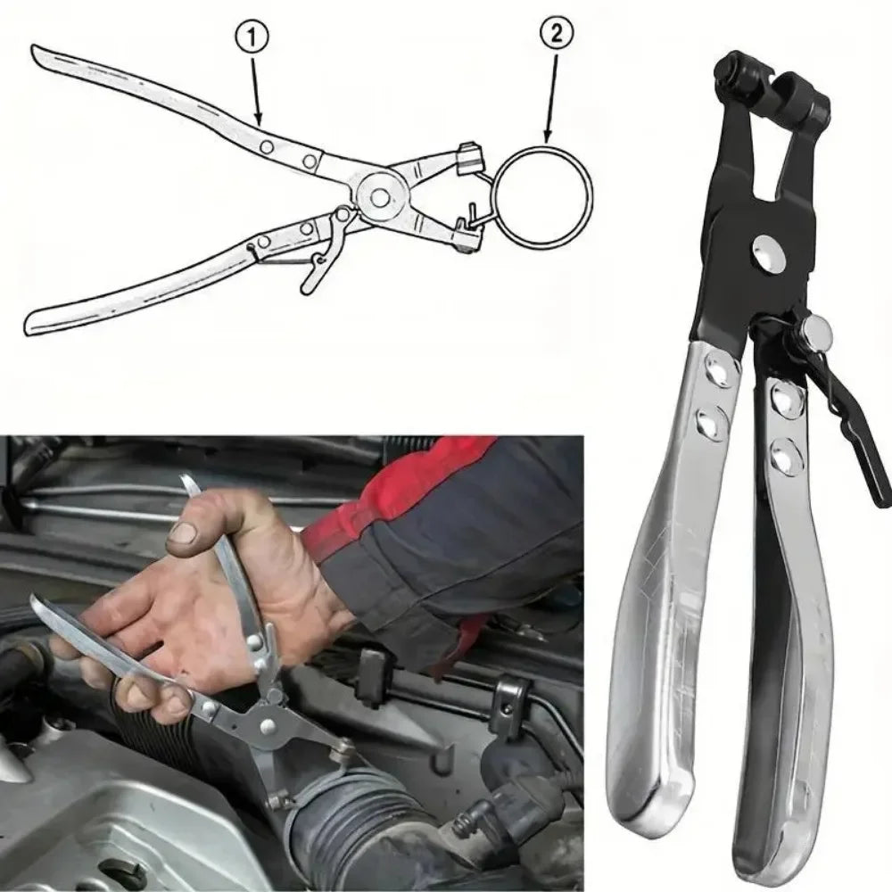 Car Water Pipe Hose Clip Pliers Clamp Swivel Drive Jaw Locking Tool For RingType Hose Clamps Remova 1