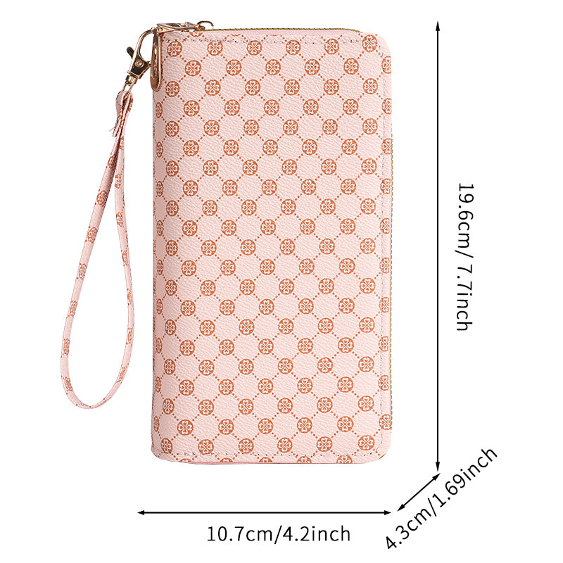 New Flower Purse For Women Clutch Bag Coin Purse Zipper Wallet Multifunctional Card Bag 3