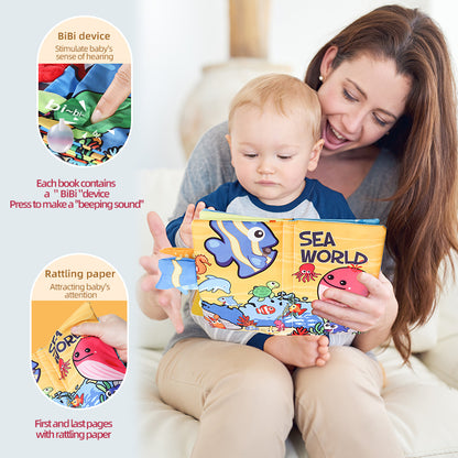 Newborn Baby Toys Cloth Book Early Education ParentChild Bonding 5