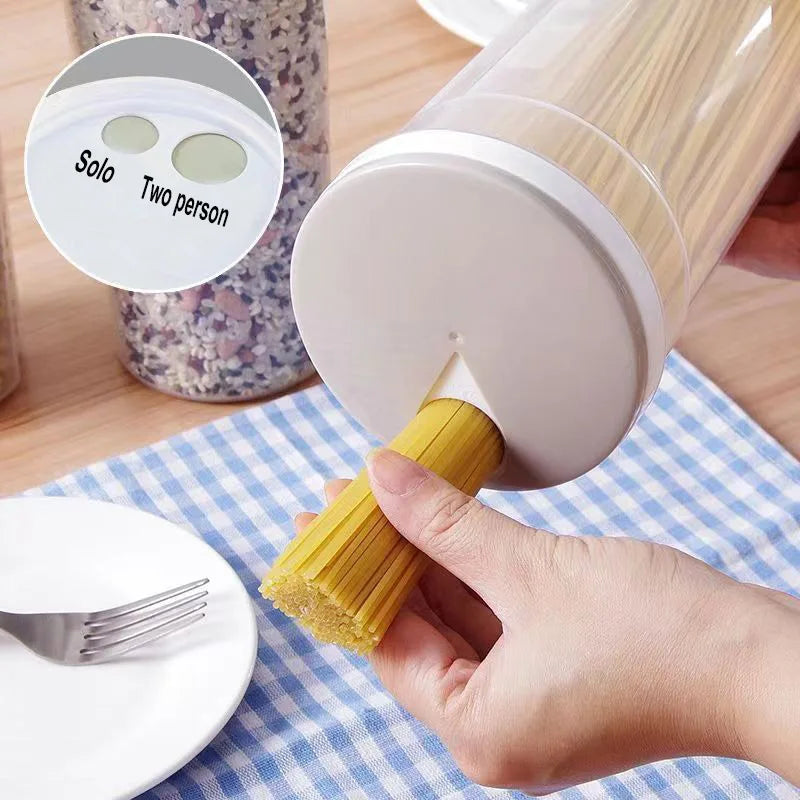 Noodles Sealed Can Storage Box Food Grade Plastic Kitchen Organizer Divided Can Storage For Kitchen 1