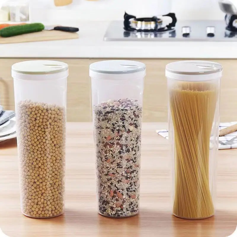 Noodles Sealed Can Storage Box Food Grade Plastic Kitchen Organizer Divided Can Storage For Kitchen 3