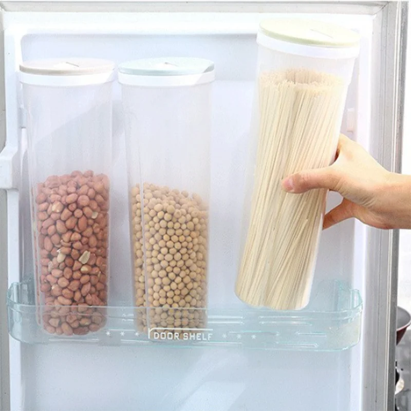 Noodles Sealed Can Storage Box Food Grade Plastic Kitchen Organizer Divided Can Storage For Kitchen 4