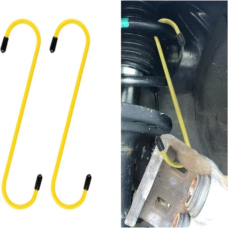 Car Brake Caliper Hooks, Auto Brake Caliper Hangers, Rubber Tips Tools for Brake Suspension Work