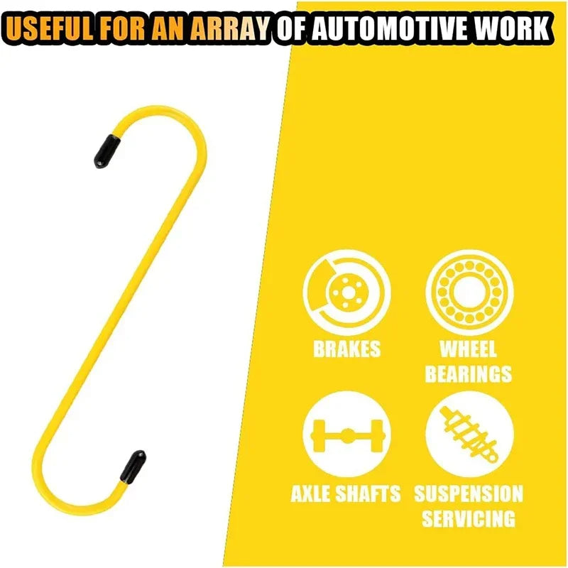 Car Brake Caliper Hooks, Auto Brake Caliper Hangers, Rubber Tips Tools for Brake Suspension Work