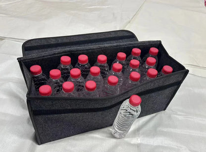 Large Anti Slip Compartment Boot Storage Organiser, Car Storage Bag, Soft Felt Storage Box, Tool Car Trunk Organiser