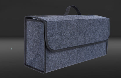 Large Anti Slip Compartment Boot Storage Organiser, Car Storage Bag, Soft Felt Storage Box, Tool Car Trunk Organiser