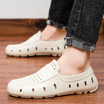 Summer Mens Sandals Comfortable Loafers Casual Beach Shoes Slip On EVA Slippers Non Slip Driving Sh 3