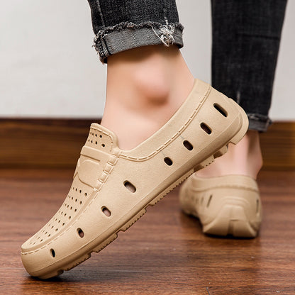 Summer Mens Sandals Comfortable Loafers Casual Beach Shoes Slip On EVA Slippers Non Slip Driving Sh 4