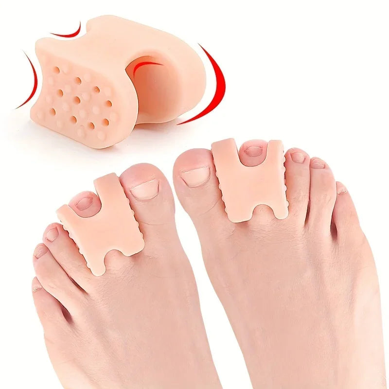 Toe Spacers for Men and Women, Big Toe Spacer and Daily Use Toe Pad, Soft Rubber