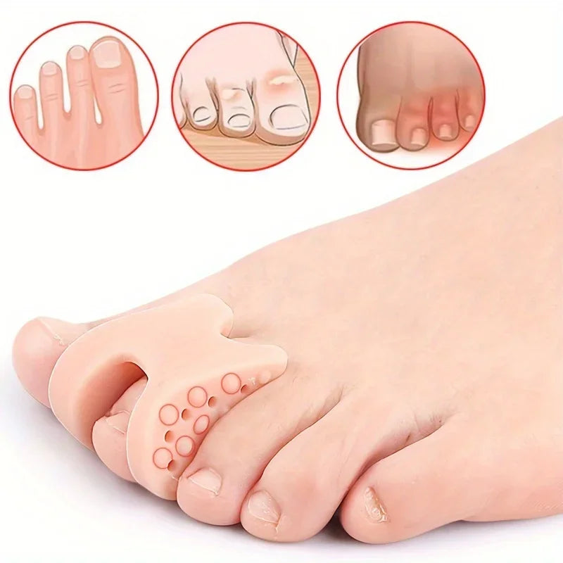 Toe Spacers For Men And Women Big Toe Spacer And Daily Use Toe Pad Soft Rubber 2
