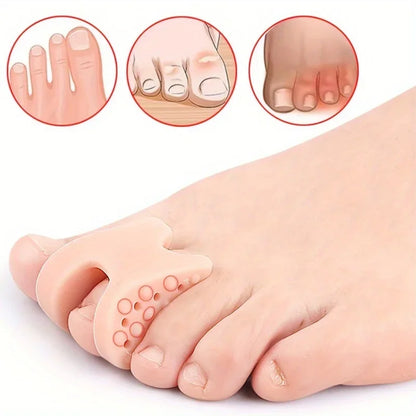 Toe Spacers For Men And Women Big Toe Spacer And Daily Use Toe Pad Soft Rubber 2