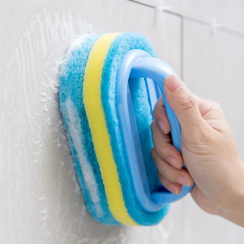 Dish Soap Household Cleaning Brush Kitchen And Bathroom Scrubbing Sponge Durable Handle 2