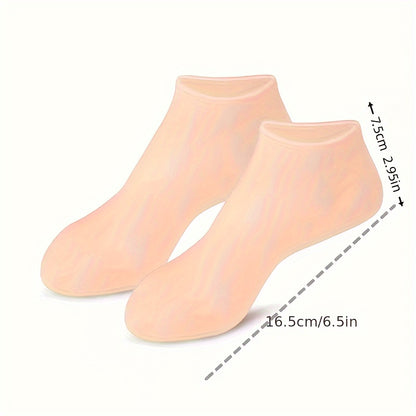 Nourishing Foot Care Gel Socks Moisturizing Silicone Socks For Dry Cracked Feet 5
