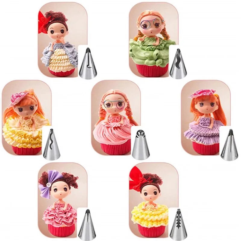 Reusable Frosting Pastry Bags, Russian Piping Tips Set, Cake Decorating Tool, Fondant Smoother
