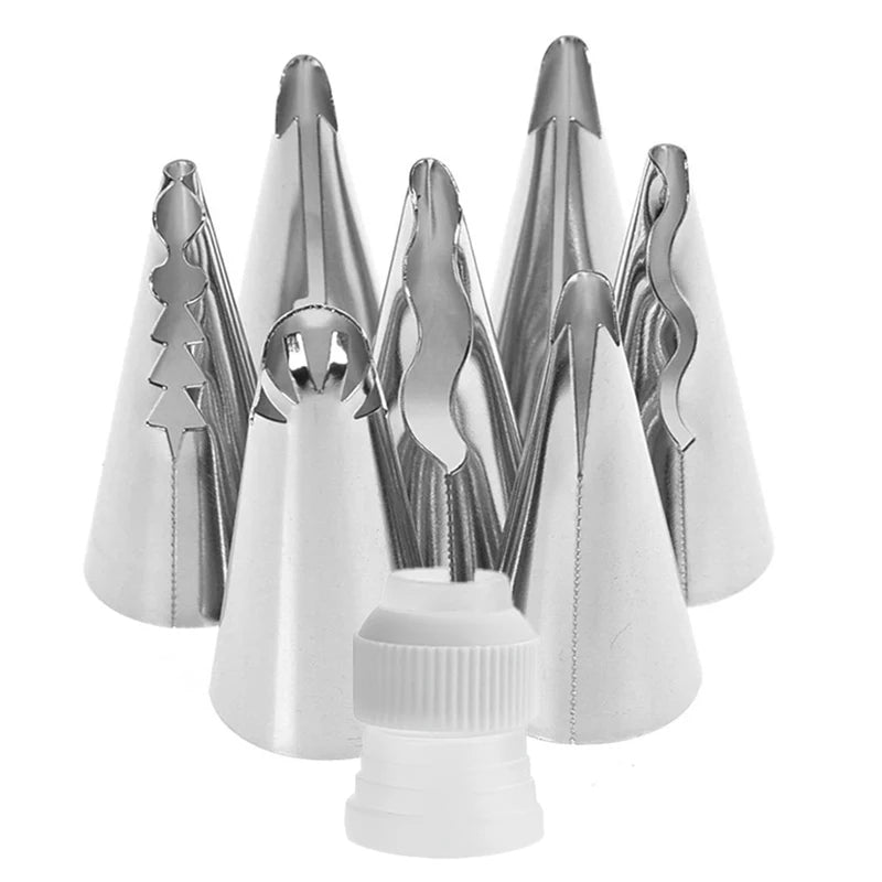 Reusable Frosting Pastry Bags, Russian Piping Tips Set, Cake Decorating Tool, Fondant Smoother
