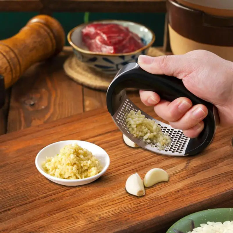 Stainless Steel Garlic Press Crusher Manual Minced Garlic Chopped Garlic Cutting Mince Tools Fruit Vegetable Tool Kitchen Gadget