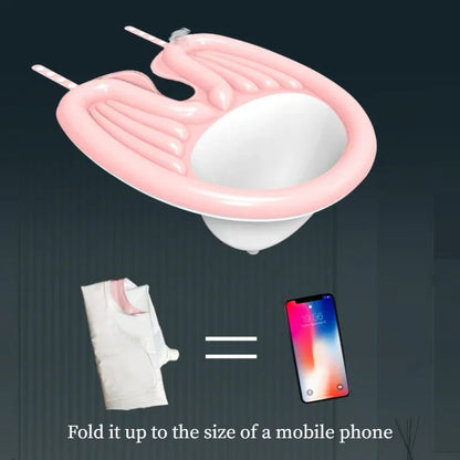 Portable Hair Washing Basin, Foldable PVC Inflatable Shampoo Pad, Spa Tub for Pregnant Women, Elderly, Deflate Shampoo