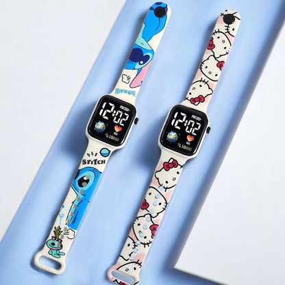 New Stitch Children Watches, Hello Kitty Digital Watch for Girls, Inteligente Para Ninos, Reloj Infantil