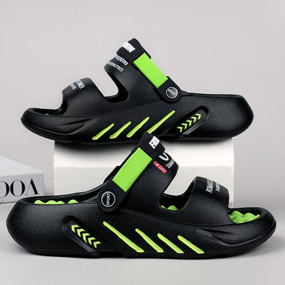 Mens Summer Casual Slides, Comfortable Beach Sandals, Outdoor Massage Slippers, Clogs for Men, Indoor Shoes