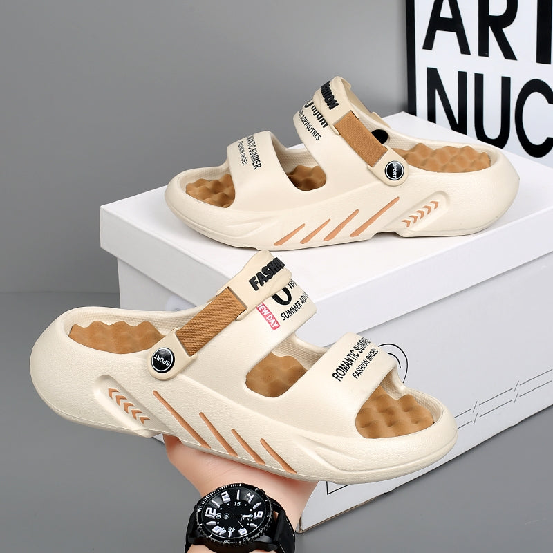 Mens Summer Casual Slides Comfortable Beach Sandals Outdoor Massage Slippers Clogs For Men Indoor S 1