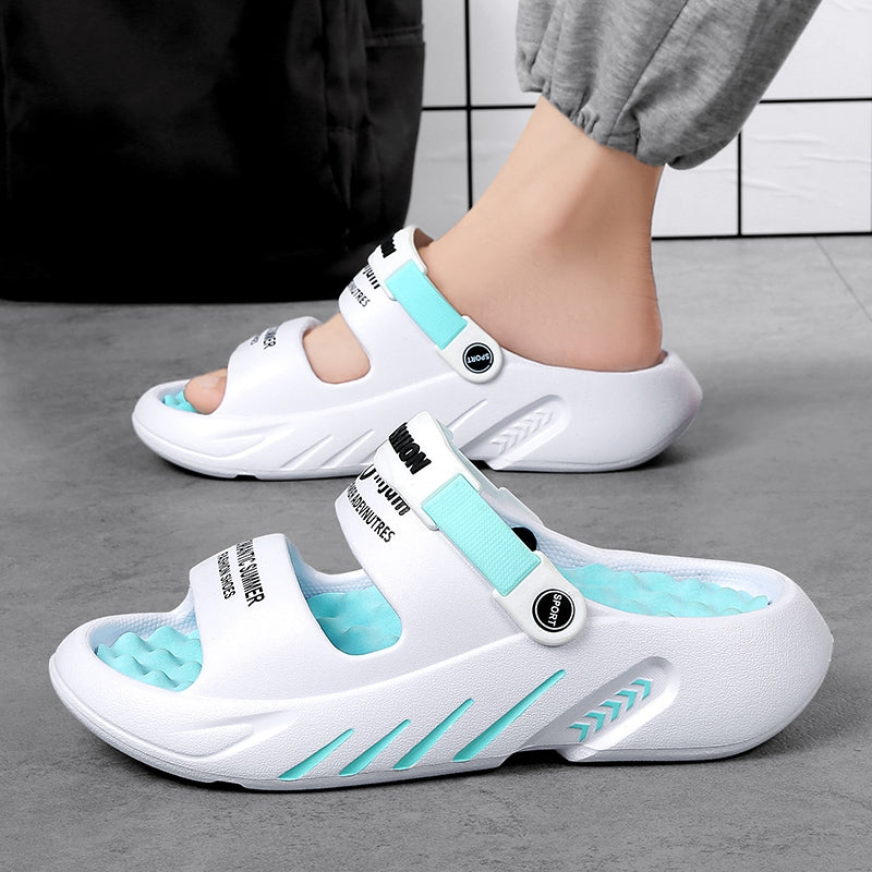 Mens Summer Casual Slides Comfortable Beach Sandals Outdoor Massage Slippers Clogs For Men Indoor S 4